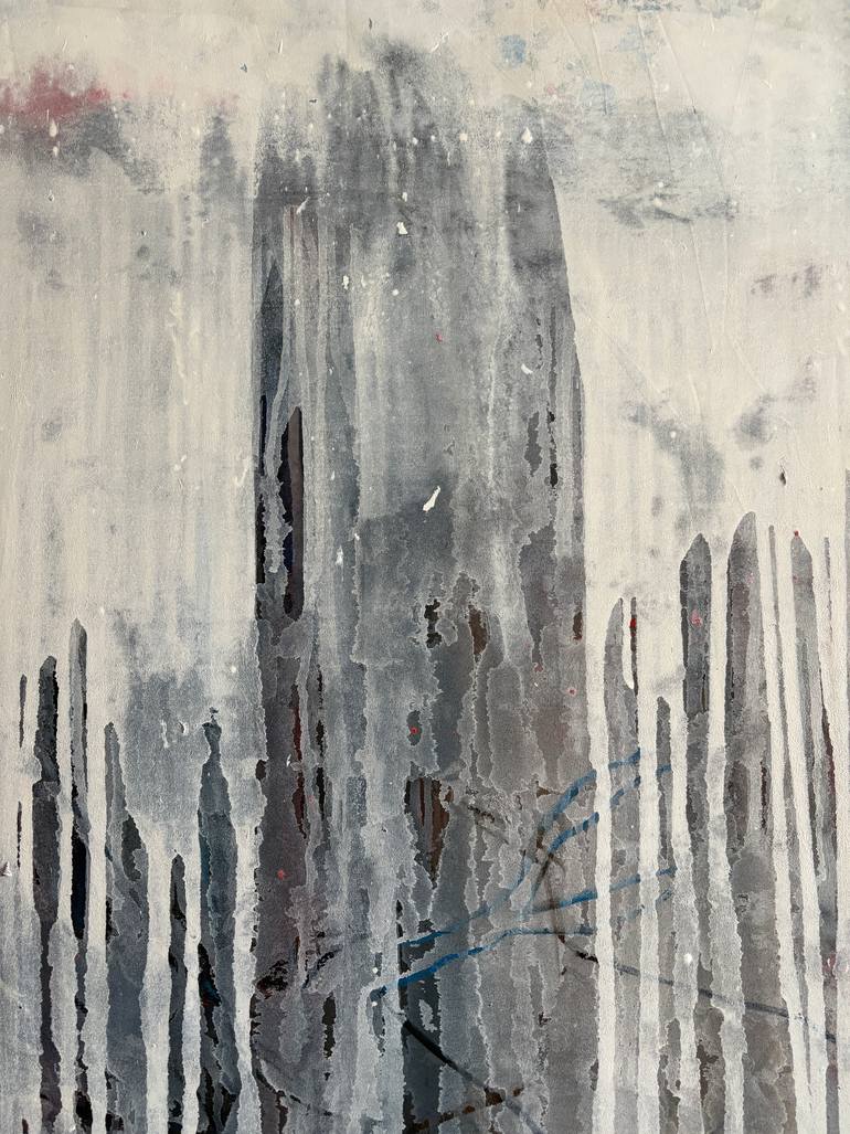 Original Algorithmic Abstract Painting by Gela Mikava