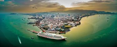 Genting Dream cruise ship at the Swettenham Pier Cruise Terminal 2/5 - Limited Edition of 5 thumb
