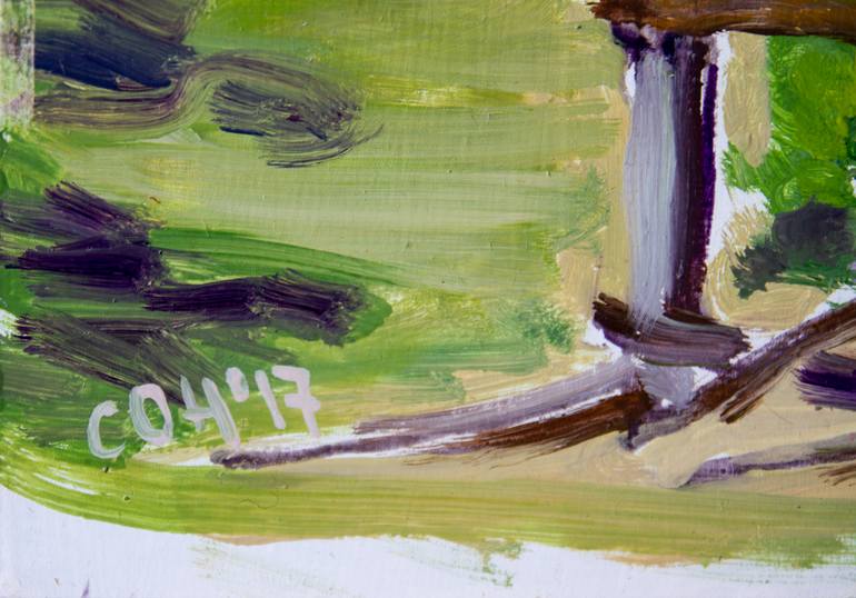 Original Expressionism Landscape Painting by Olga Smirnova