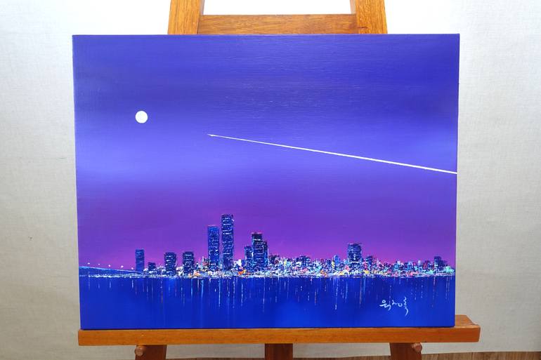 Original Impressionism Cities Painting by Jeongrock Heo