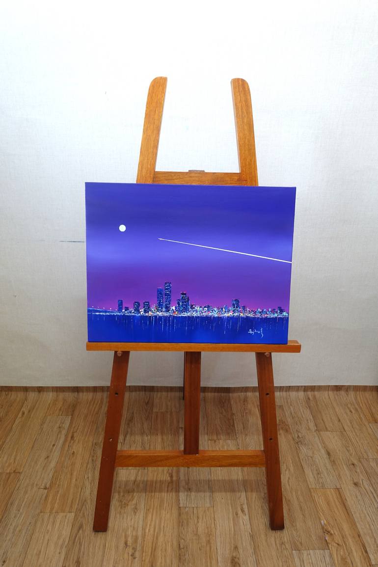 Original Impressionism Cities Painting by Jeongrock Heo