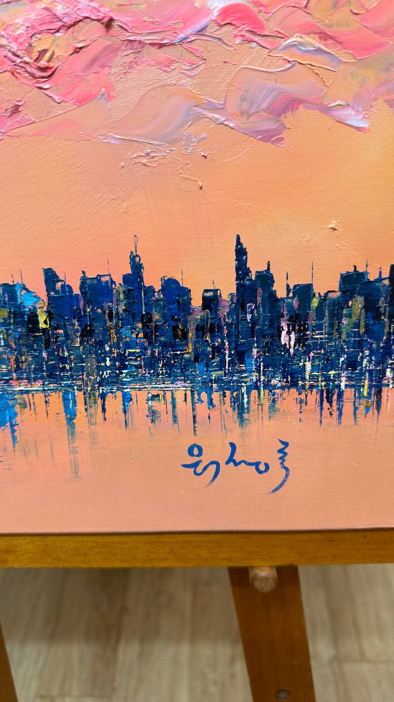 Original Modernism Cities Painting by Jeongrock Heo