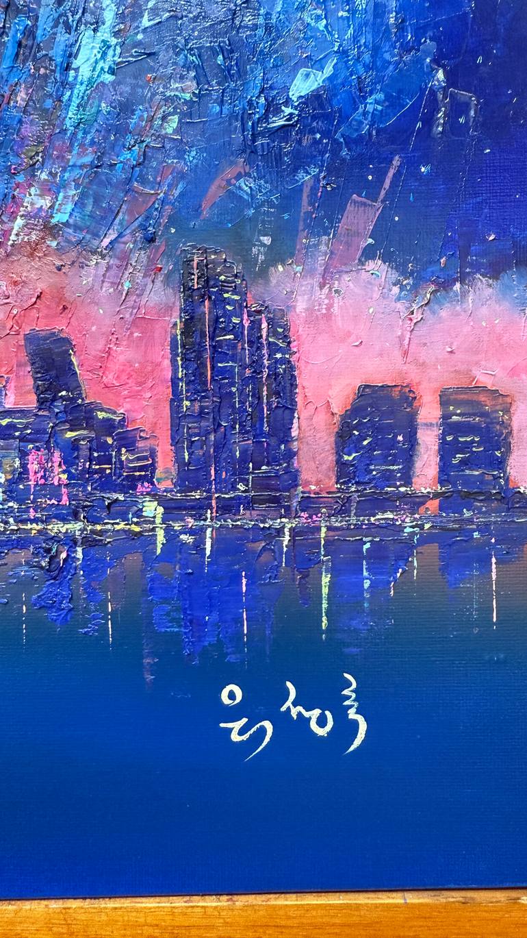 Original Expressionism Cities Painting by Jeongrock Heo