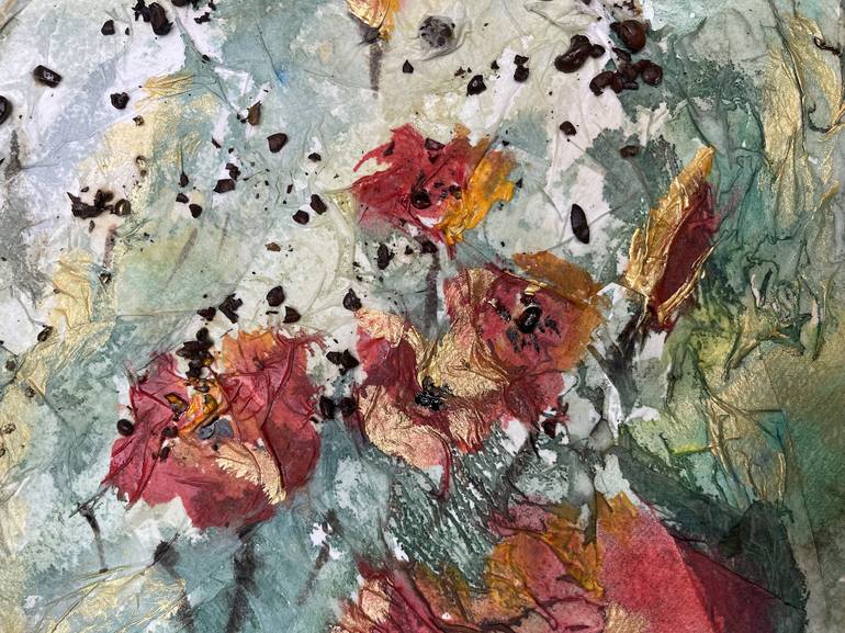Original Abstract Floral Painting by Daria Ceppelli
