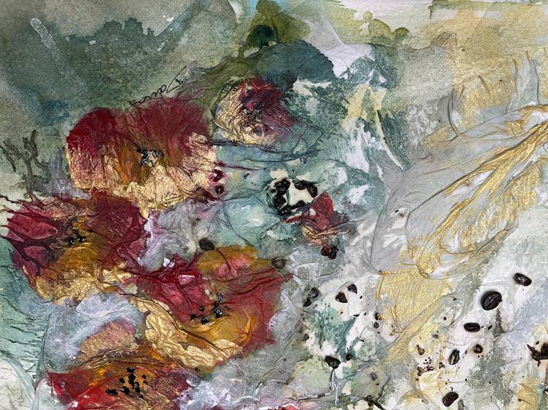 Original Abstract Floral Painting by Daria Ceppelli