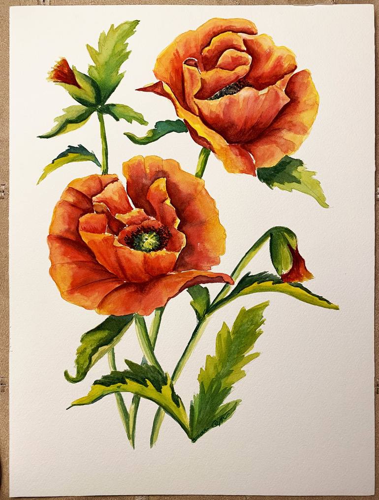 Original Realism Floral Painting by Daria Ceppelli