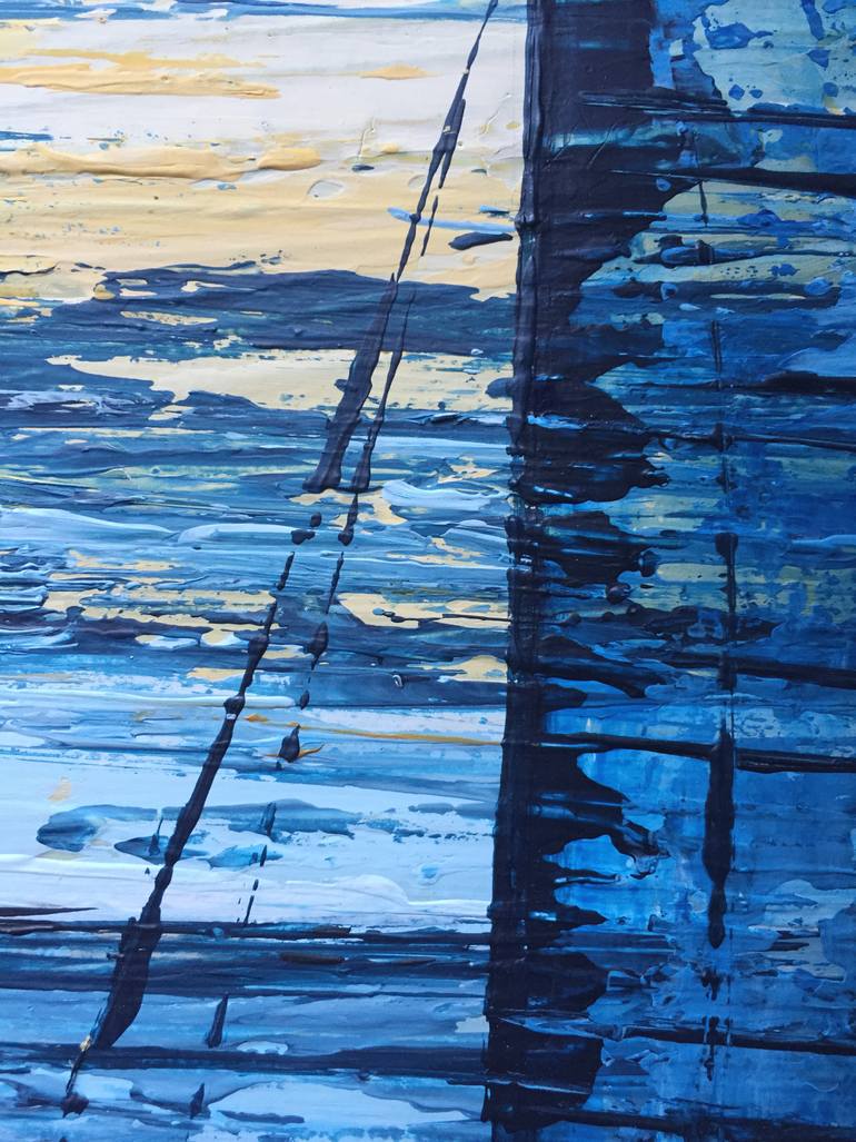 Original Impressionism Beach Painting by Daria Ceppelli