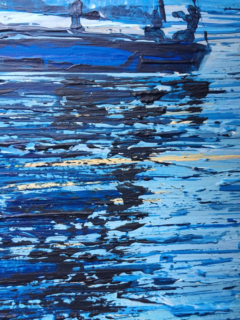 Original Impressionism Beach Painting by Daria Ceppelli