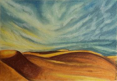 desert dunes Silhouettes Painting thumb