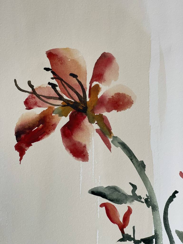 Original Floral Painting by Daria Ceppelli