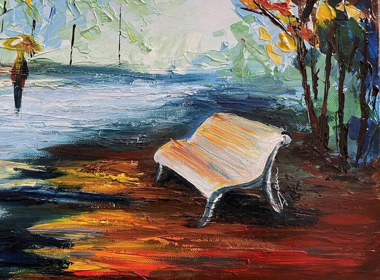 Original Abstract Expressionism Landscape Painting by Daria Ceppelli