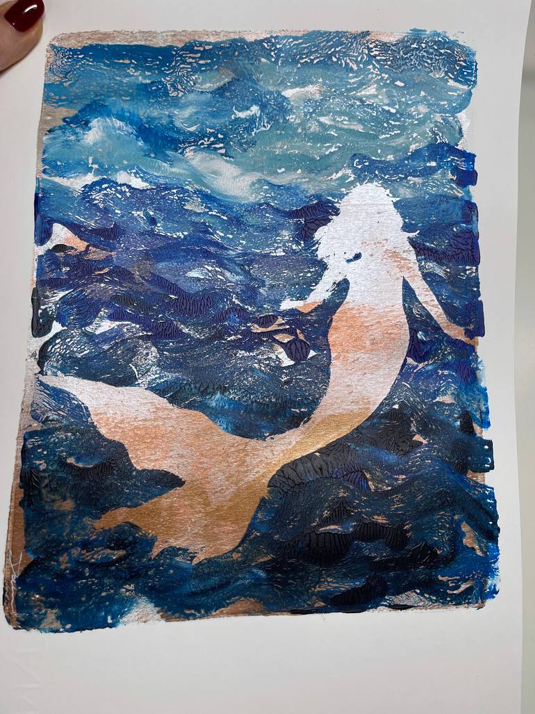 Original Abstract Expressionism Fantasy Painting by Daria Ceppelli