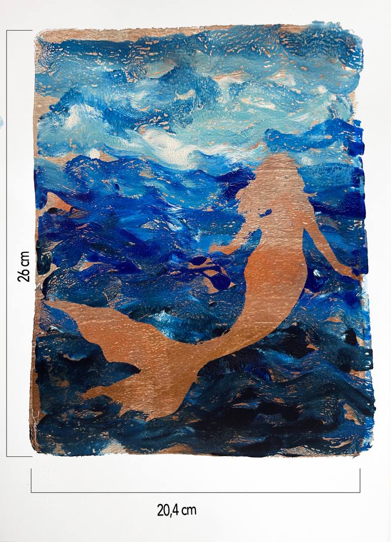 Original Abstract Expressionism Fantasy Painting by Daria Ceppelli