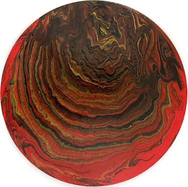 round abstract painting thumb