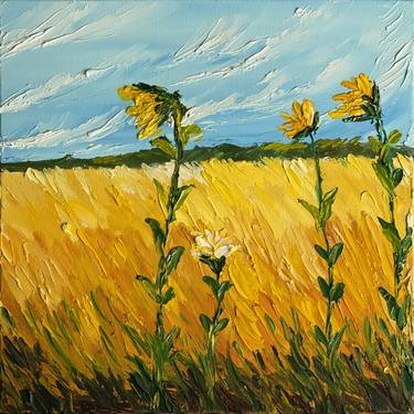 Original Impressionism Floral Painting by Daria Ceppelli