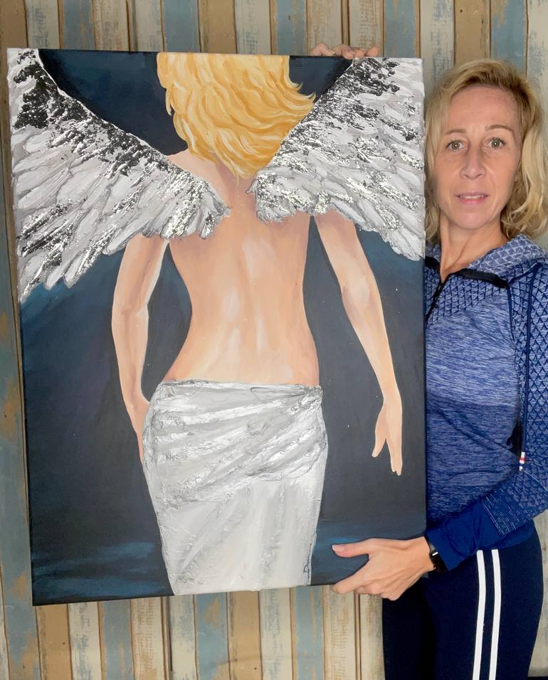 Original Abstract Expressionism Classical Mythology Painting by Daria Ceppelli