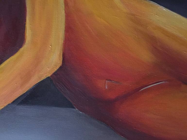 Original Impressionism Nude Painting by Daria Ceppelli