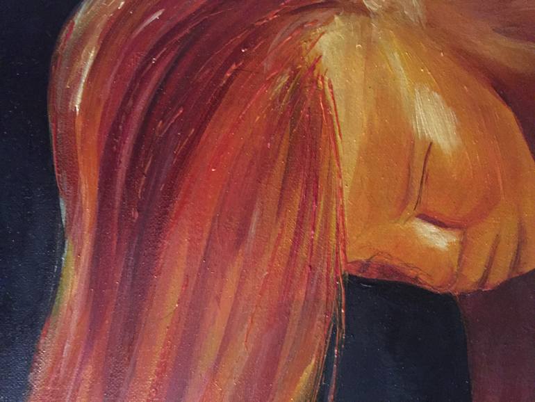 Original Impressionism Nude Painting by Daria Ceppelli