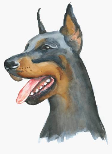 Original Dogs Paintings by Daria Ceppelli