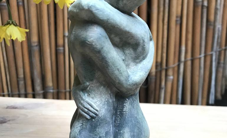 Original Art Deco Love Sculpture by Inci Uyanik