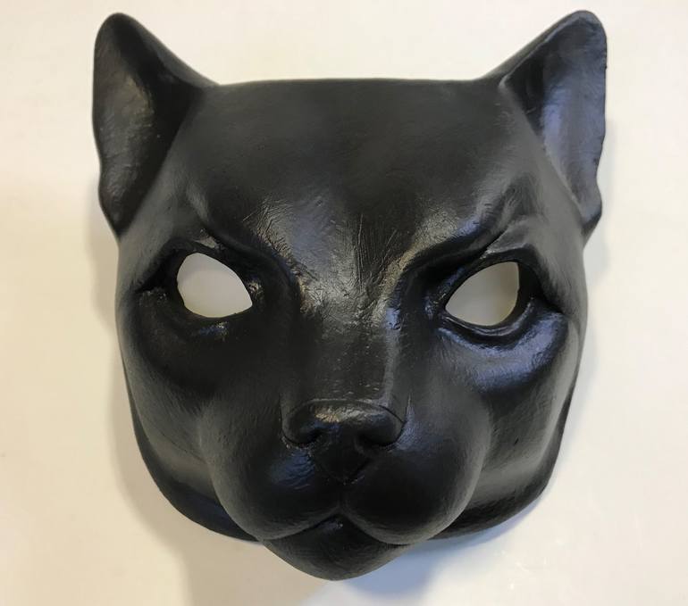 Original Art Deco Cats Sculpture by Inci Uyanik