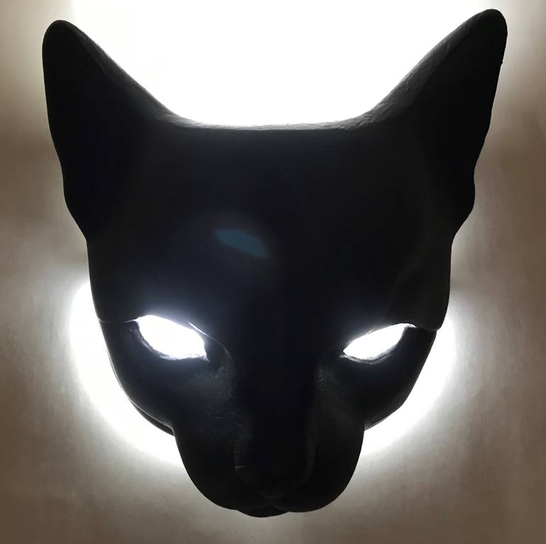 Original Art Deco Cats Sculpture by Inci Uyanik