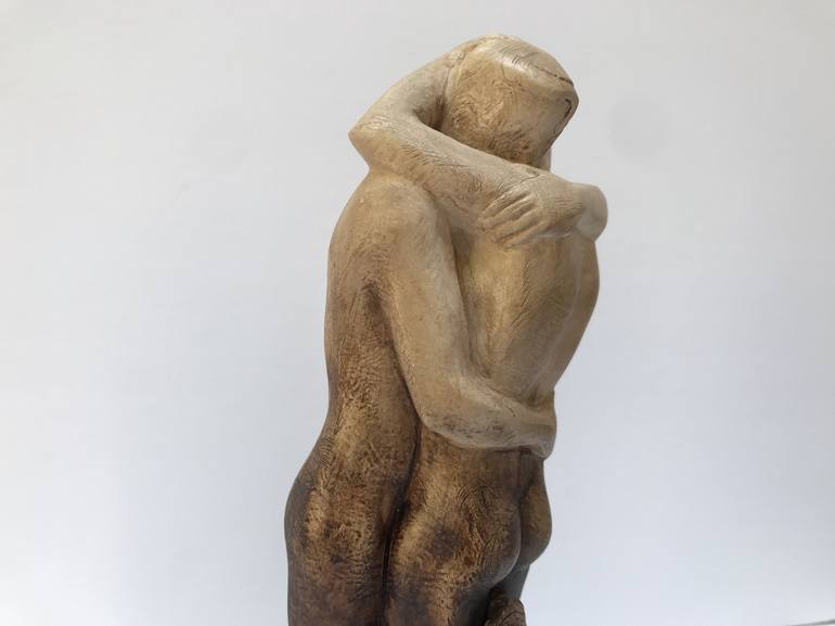 Original Art Deco Love Sculpture by Inci Uyanik