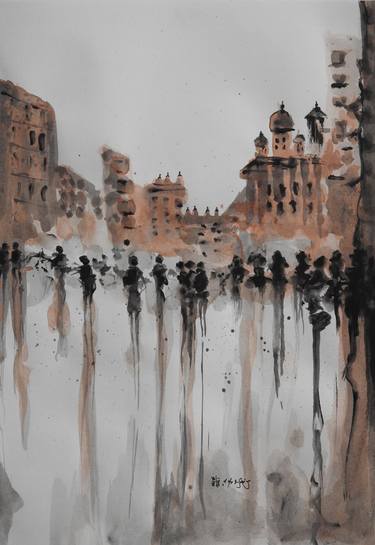 Print of Cities Paintings by Akmal Senja