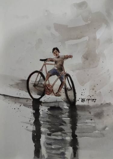 Original Bicycle Paintings by Akmal Senja