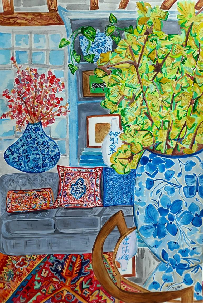 The JM Byron house Painting by Teng Ongpin Saatchi Art