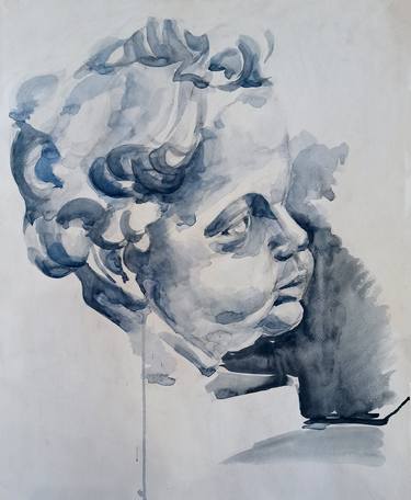 Original Figurative Children Painting by Anush Hambardzumyan