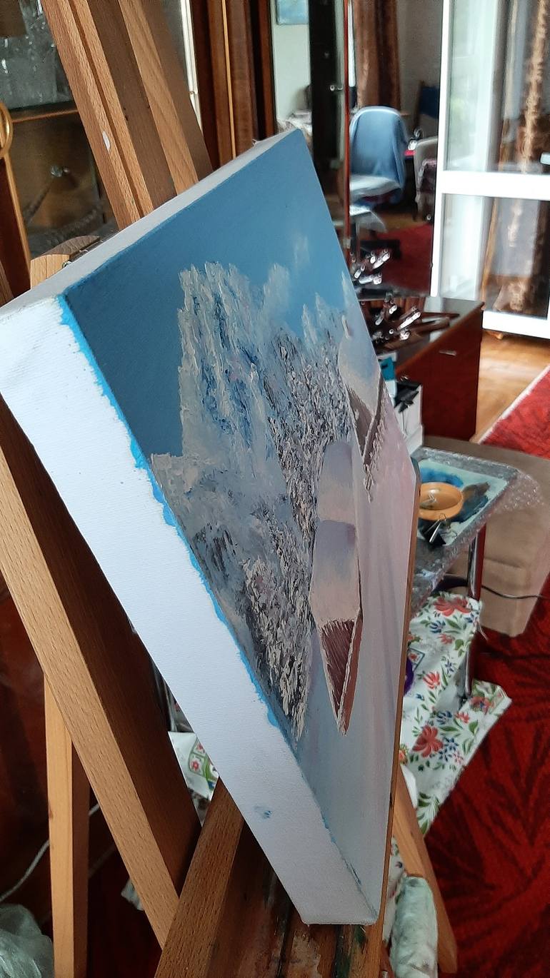 Original Expressionism Landscape Painting by Olena Cherkovska
