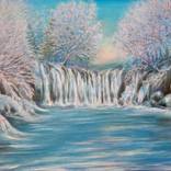 WINTER WATERFALL by Olena Cherkovska