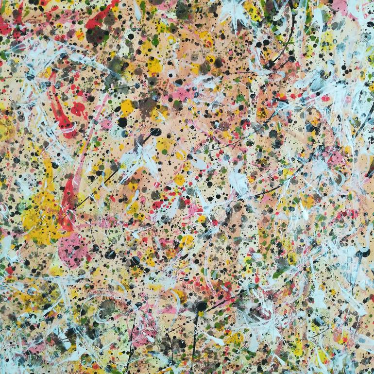 Original Abstract Expressionism Abstract Painting by H E G G N O