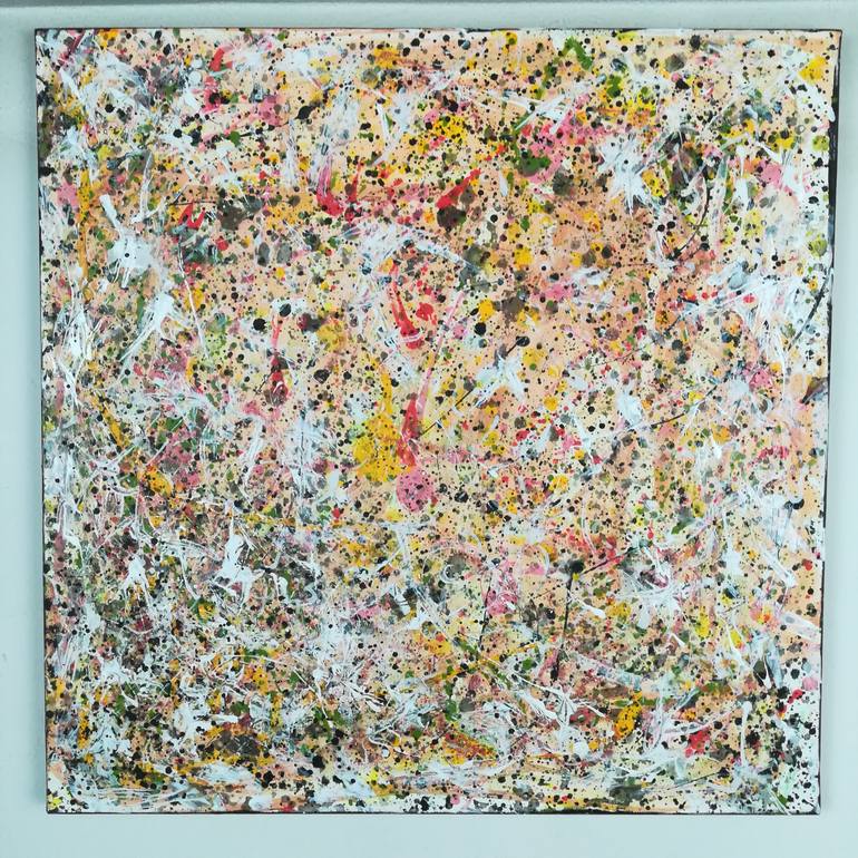 Original Abstract Expressionism Abstract Painting by H E G G N O