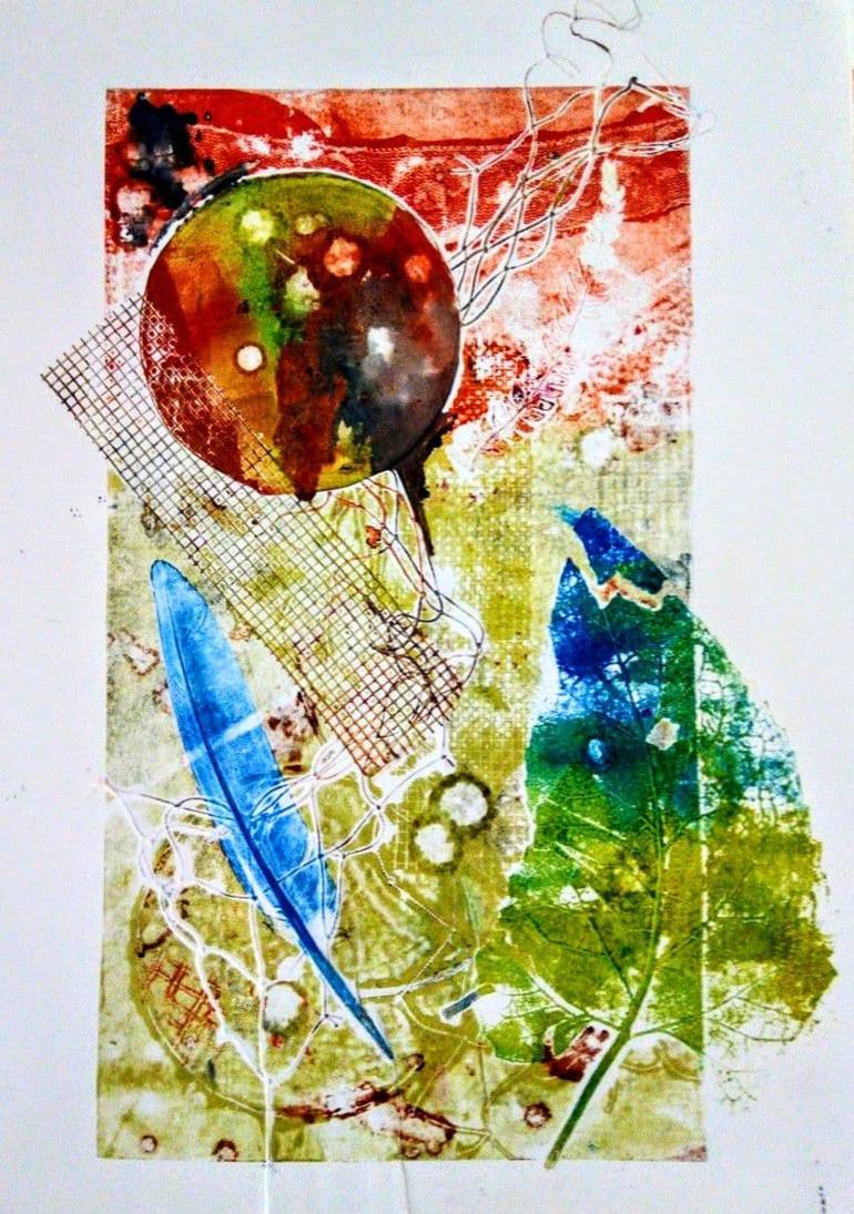 Original Abstract Printmaking by Alice Ivanova