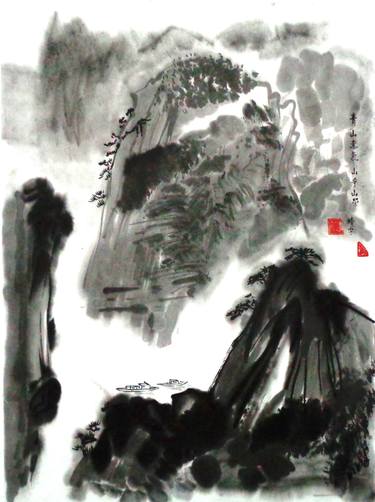 Original Abstract Landscape Paintings by john wang