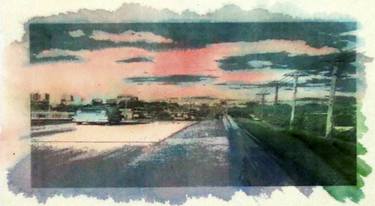Watercolor landscape Ot#A9A thumb