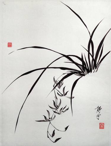 Print of Fine Art Floral Paintings by john wang
