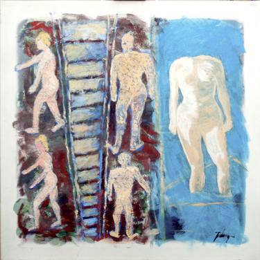 Original Fine Art Nude Paintings by john wang