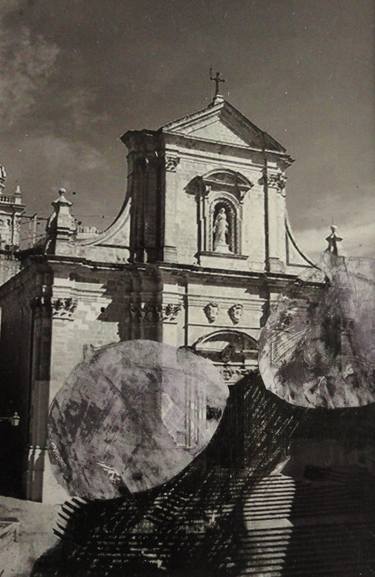 Original Expressionism Religious Collage by Umberto Buttigieg
