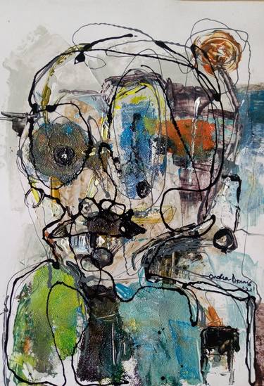 Original Expressionism Abstract Paintings by Dennis Onofua