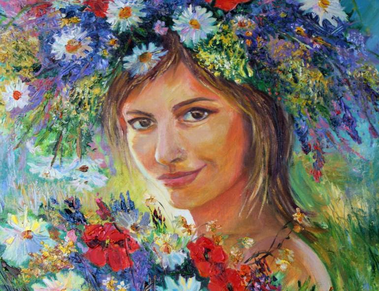 Original Figurative Portrait Painting by Elena Sereda