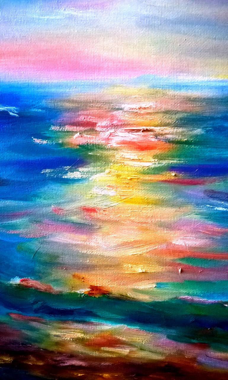 Original Impressionism Landscape Painting by Elena Sereda