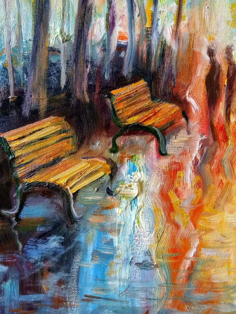 Original Impressionism Landscape Painting by Elena Sereda