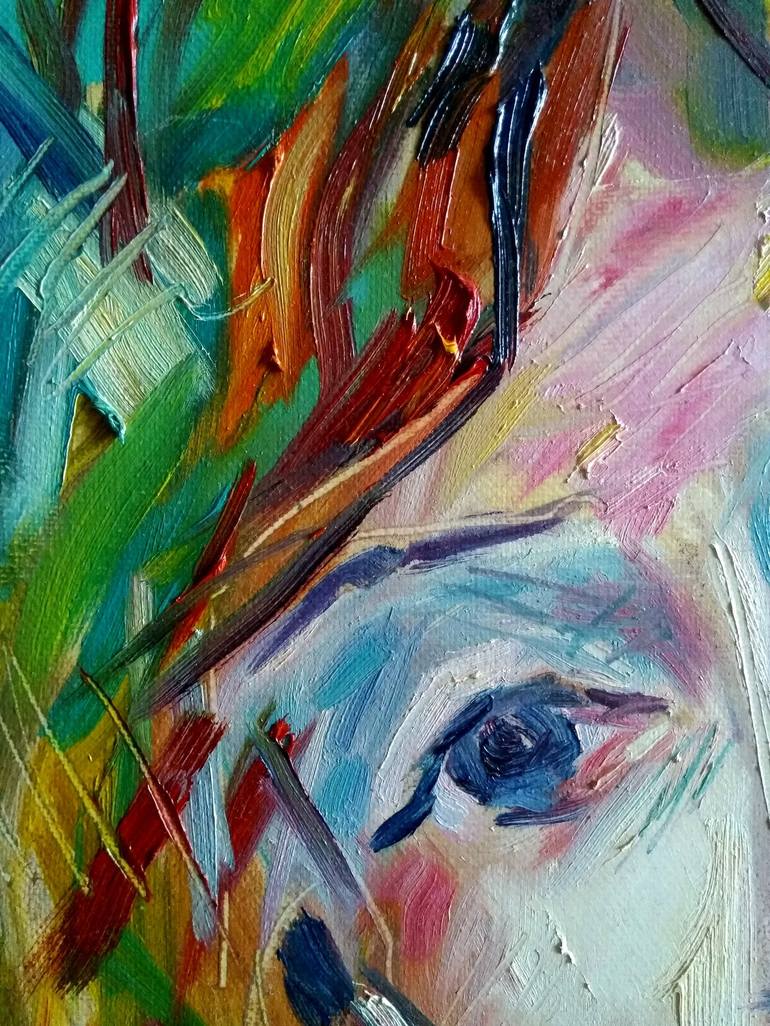 Original Expressionism People Painting by Elena Sereda