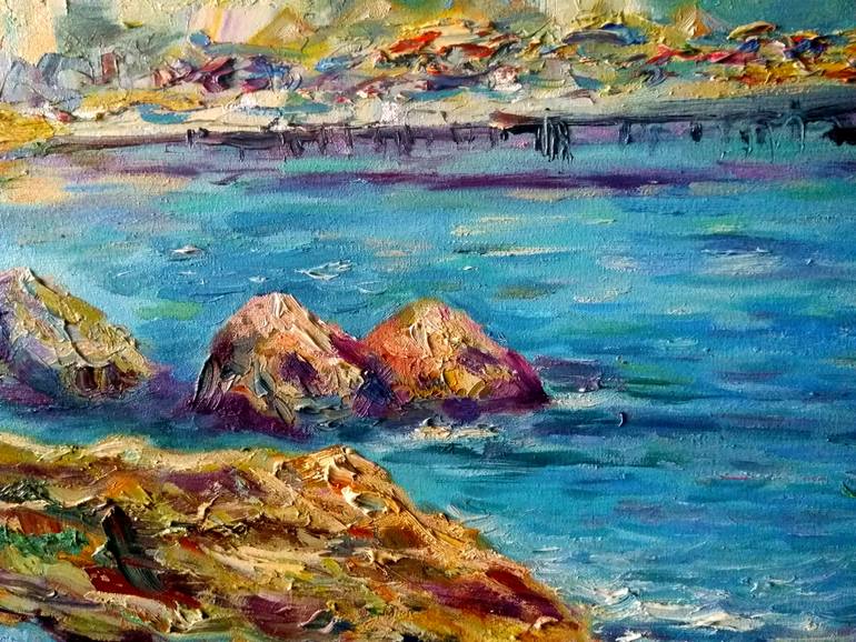 Original Impressionism Landscape Painting by Elena Sereda