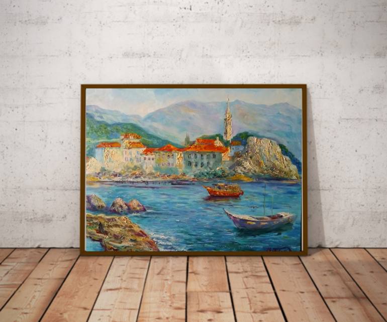 Original Impressionism Landscape Painting by Elena Sereda