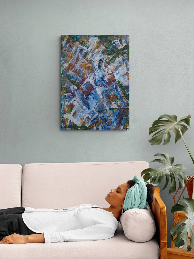 Original Modern Abstract Painting by Yana Yushkevich