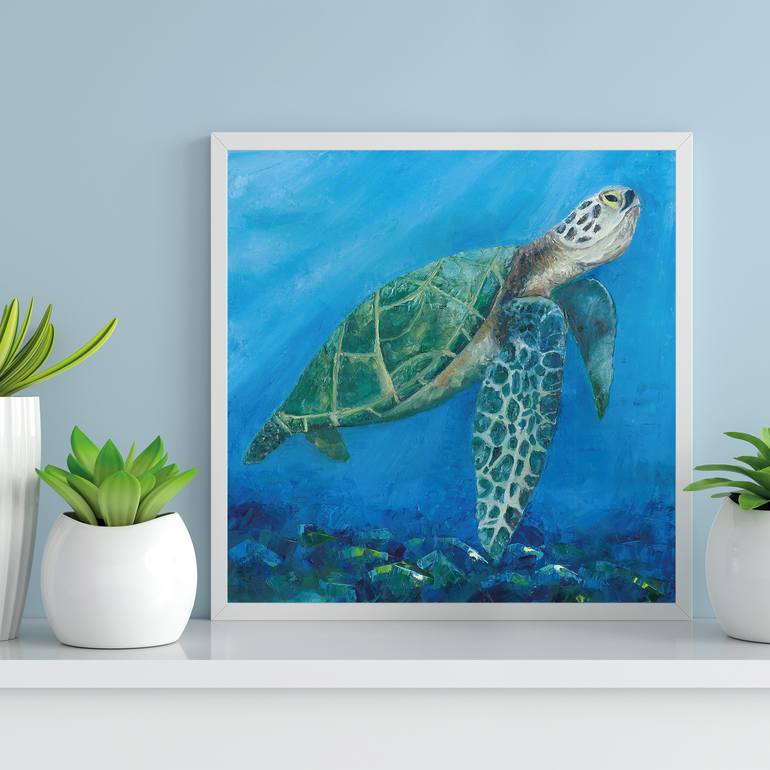 Original Modernism Animal Painting by Katerina Zhuchenko Redheadkat